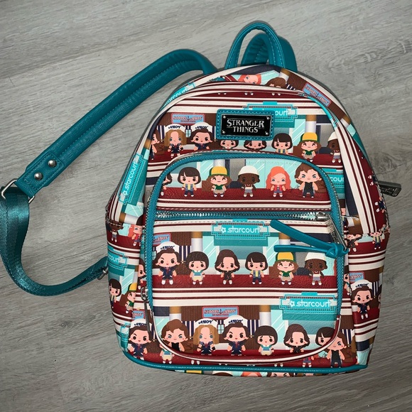 Loungefly Stranger Things Starcourt Mall Chibi Mini Backpack